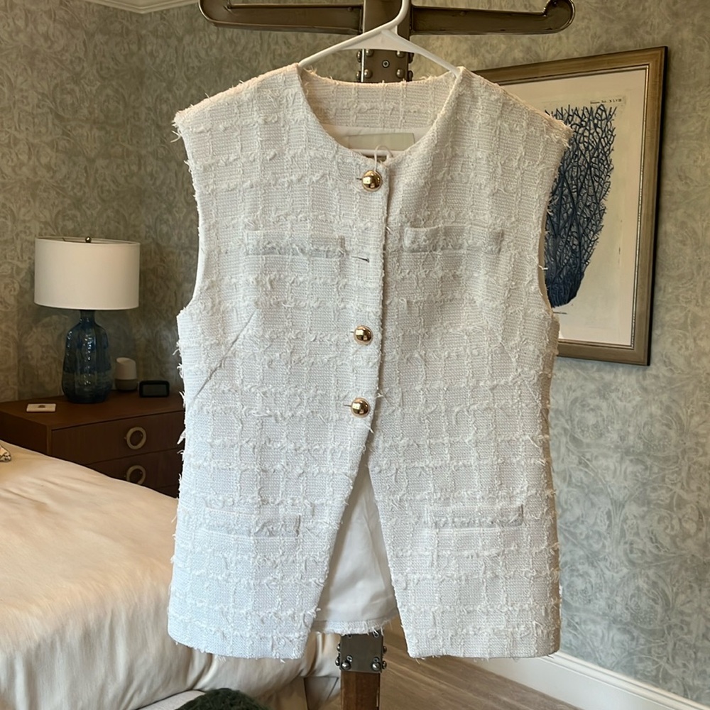 NWT Amanda Uprichard tweed vest